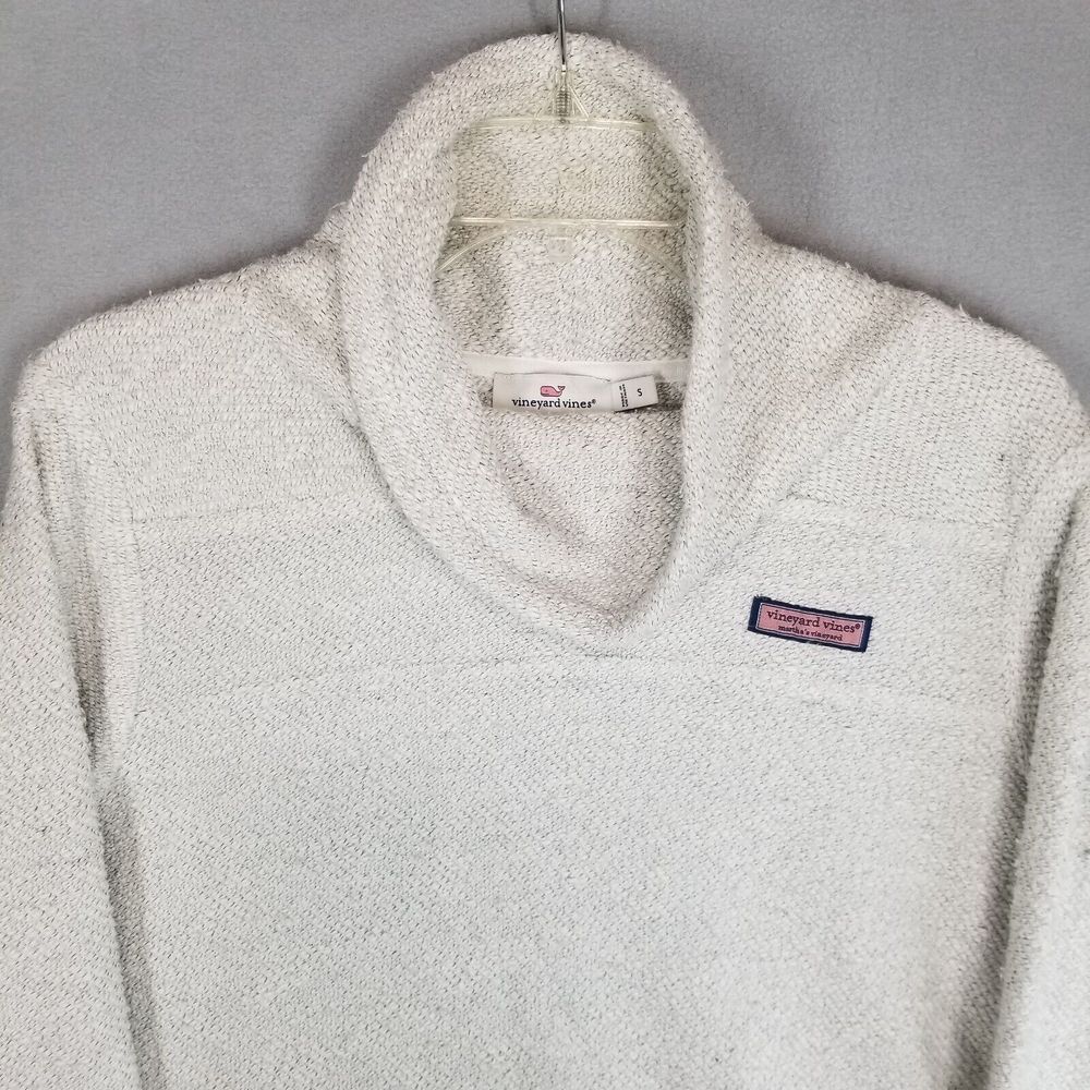 Vineyard Vines Sweatshirt Womens Small Gray Pullover Cowl Neck Martha's Vineyard